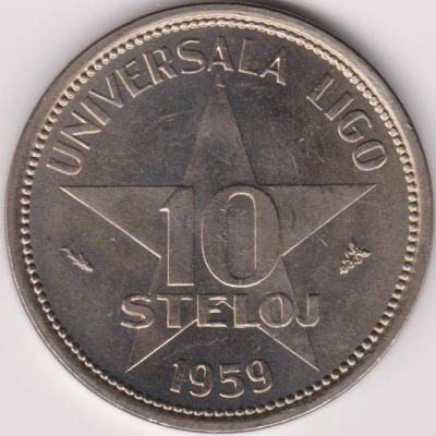 Esperanto Münze 10 Steloj Universelles Geld Universala Ligo Stelo - thumb