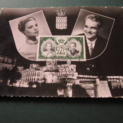 AK - Monaco - Hochzeit Fürst Rainier III mit Grace Kelly - thumb