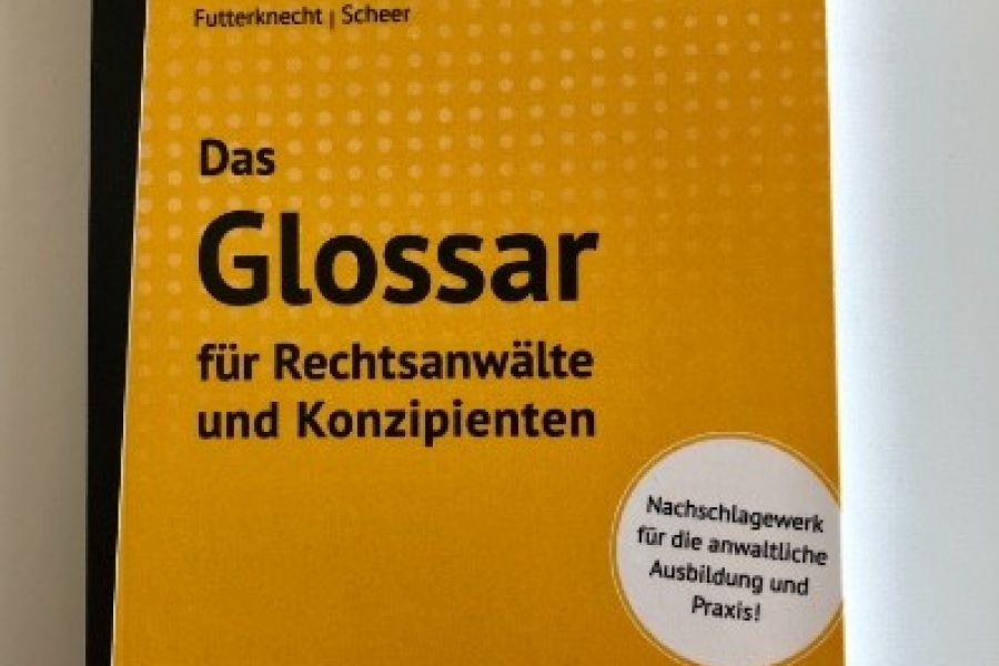 Das Glossar für Rechtsanwälte und Konzipienten - Bild 1