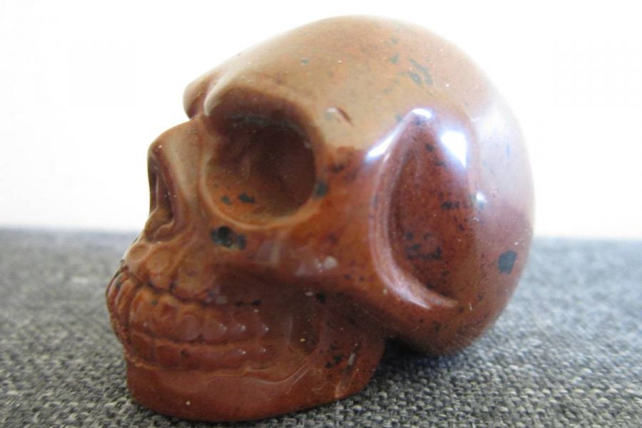 Mahagoni Obsidian - Edelstein Skull - Kunsthandwerk - Kristallschädel - Bild 1