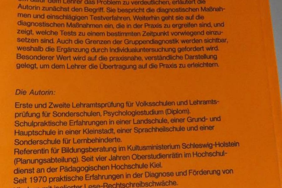 Die Diagnose der Legastenie in der Schulklasse - Bild 2