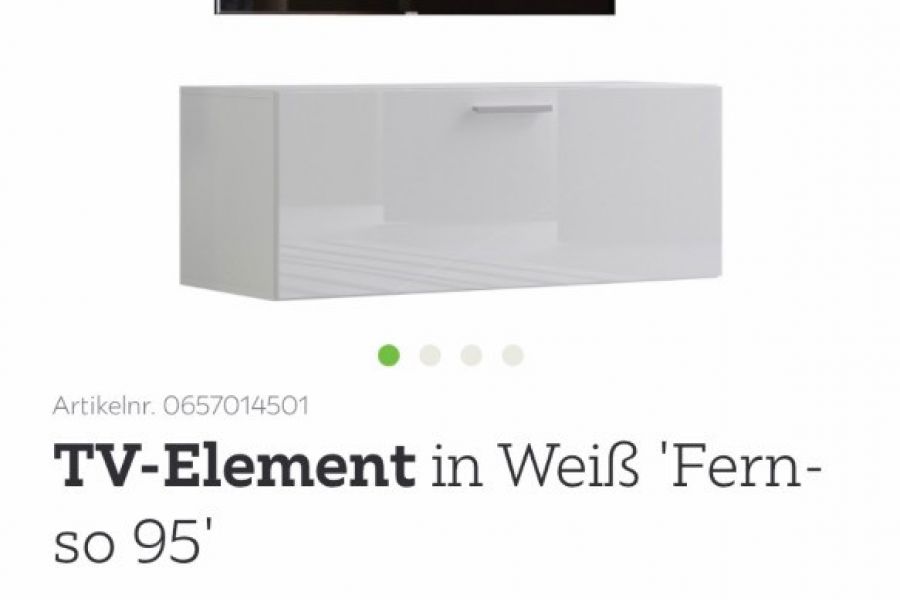 TV-Element in weiß - Bild 1