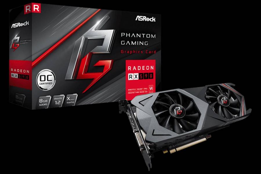 Grafikkarte asrock 8GB RX 590 - Bild 1